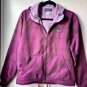 PATAGONIA Slopestyle 2.0 Hood Full Zip Fleece Lined Soft Shell Jacket Womens Med